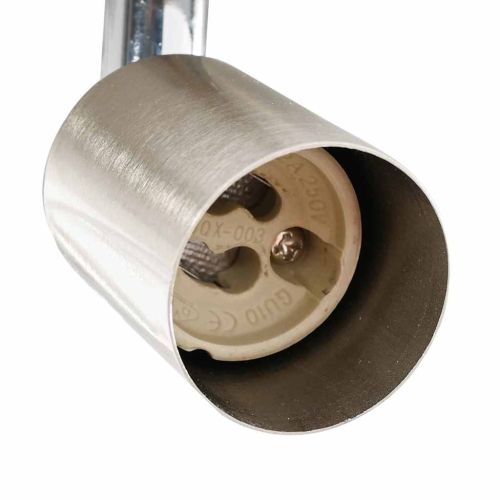 Таванен спот Никел 29 x 29 x 11 см Стомана и стъкло