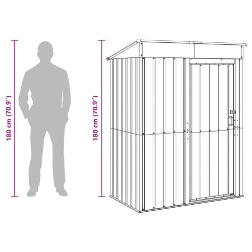 Градински навеси Антрацит 137 x 81 x 180 см Метал