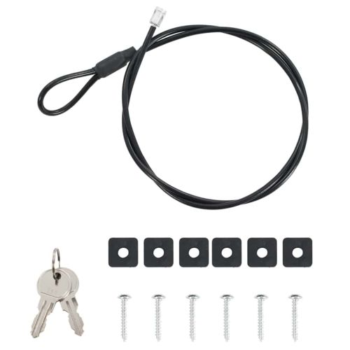 Автомобилен сейф с заключване Черно 22 x 16 x 7 см Стомана