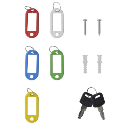 Кутия за ключове Слонова кост 20 x 7,5 x 25 см Стомана