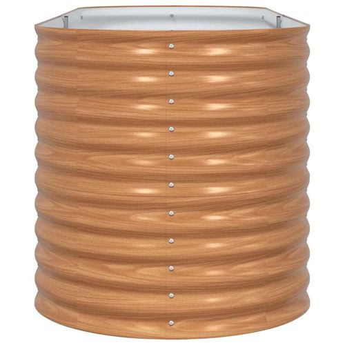 Повдигнато легло Кафяво 240 x 80 x 81 cm Стомана