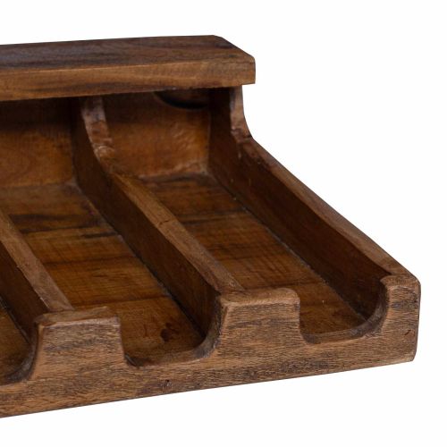 Кейс Кафяво 36 x 30 x 10 см Масивно махагоново дърво