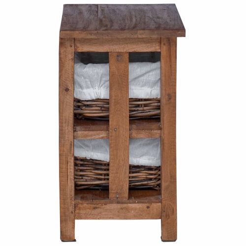 Странична маса Кафяво Масивна махагонова дървесина