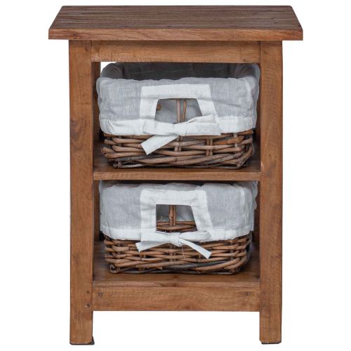 Странична маса Кафяво Масивна махагонова дървесина