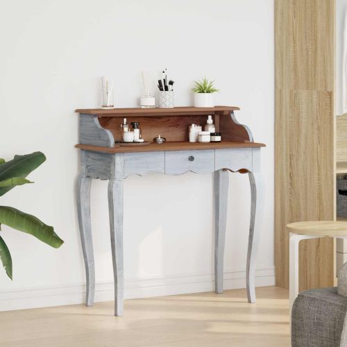 Бюро за писане с чекмедже Кафяв и бял 80 x 40 x 92 см