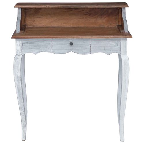 Бюро за писане с чекмедже Кафяв и бял 80 x 40 x 92 см