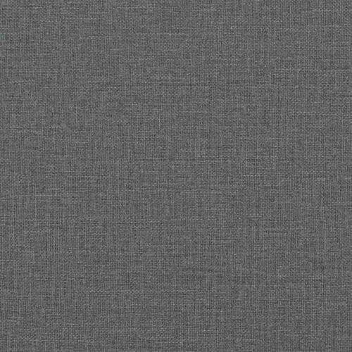 Боксспринг легло с матрак, тъмносиво, 140x200 см, плат