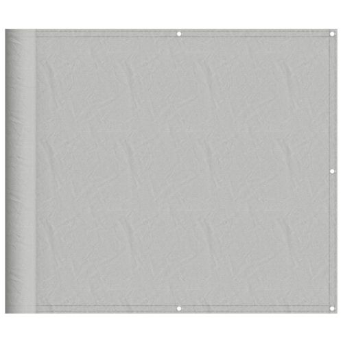 Балконски параван, светлосив, 90x1000см, 100% полиестер оксфорд