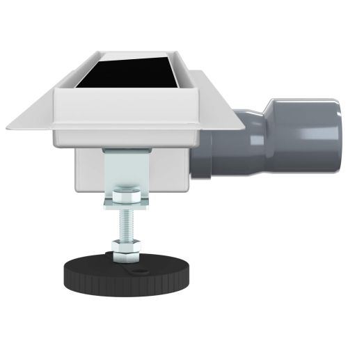 Душов дренаж с стъклено покритие Черно 60 cm