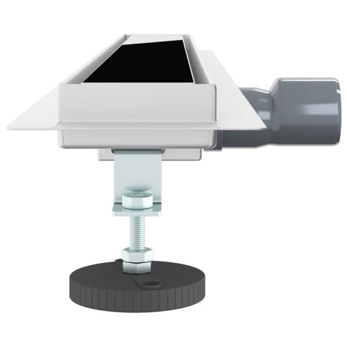 Душов дренаж с стъклено покритие Черно 70 cm