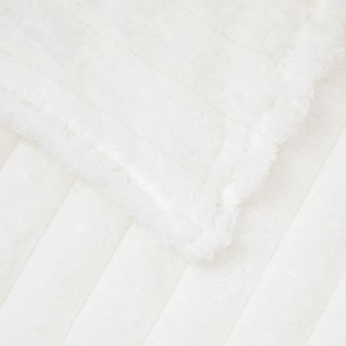 Одеала за хвърляне 6 pcs Бяло 240 x 220 cm Мека вълна