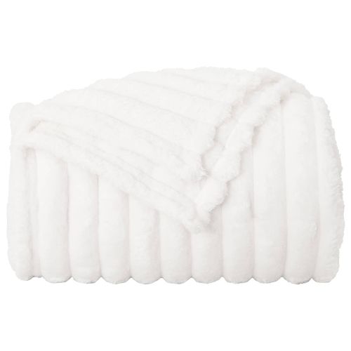 Одеала за хвърляне 6 pcs Бяло 240 x 220 cm Мека вълна