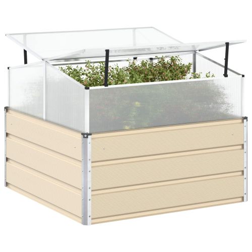 Кашпа Слонова кост 100 x 100 x 77 cm Галванизирана стомана