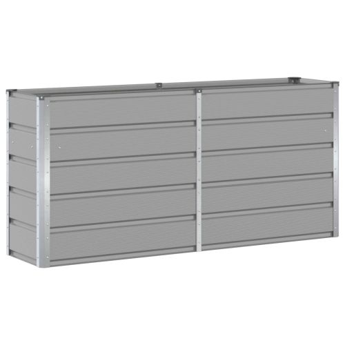 Кашпа Светлосиво 160 x 40 x 75 см Стомана