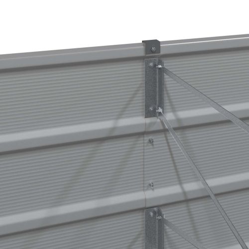 Кашпа Светлосиво 160 x 40 x 75 см Стомана