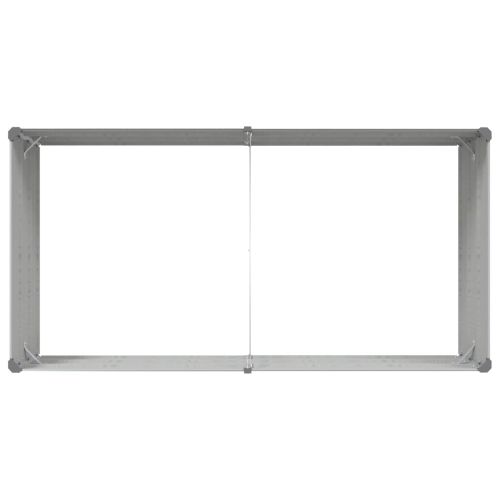 Кашпа Светлосиво 195 x 100 x 45 см Галванизирана стомана