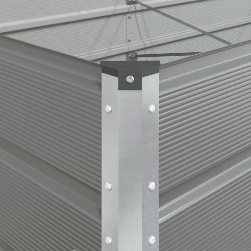 Кашпа Светлосиво 385 x 100 x 45 см Галванизирана стомана