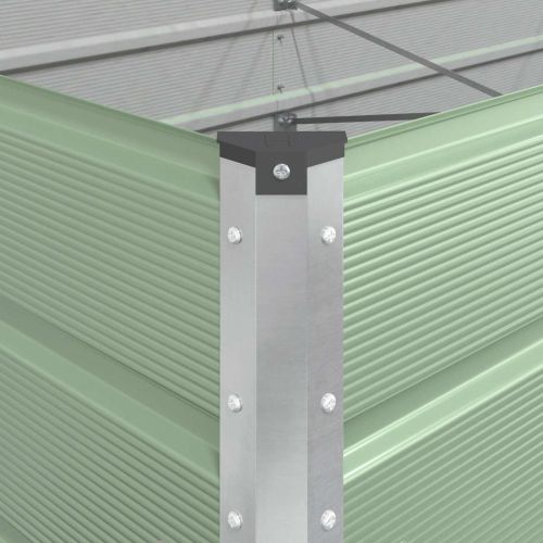 Кашпа Пастелно зелено 385 x 100 x 45 см Галванизирана стомана