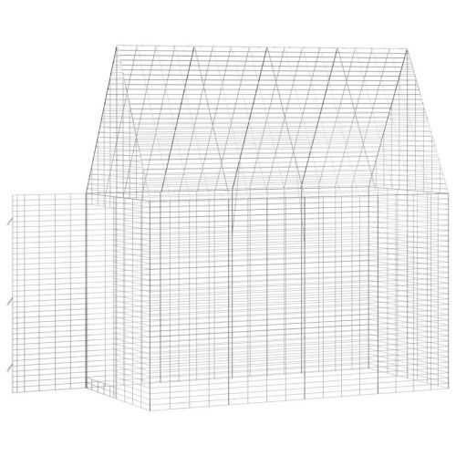 Клетка за заек Сребрист 400 x 100 x 210 см