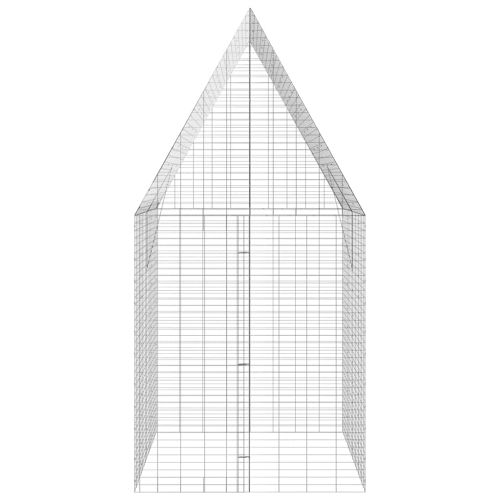 Клетка за заек Сребрист 400 x 100 x 210 см