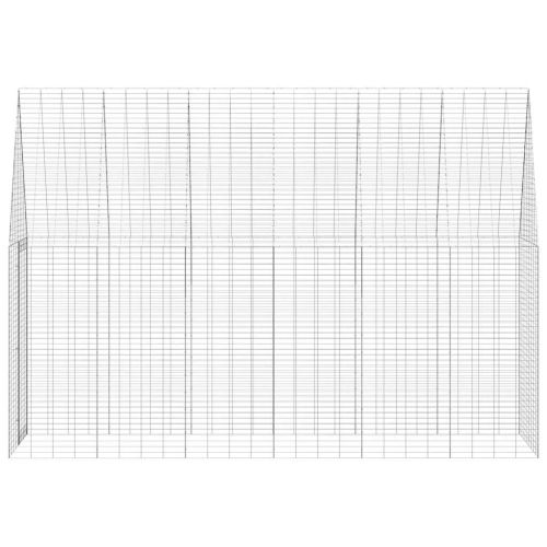 Клетка за заек Сребрист 300 x 100 x 210 см