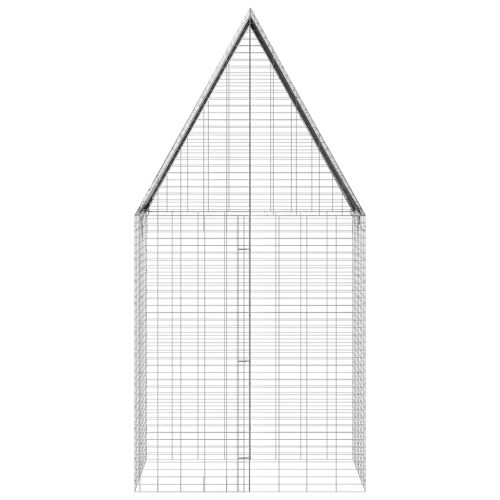 Клетка за заек Сребристо 100 x 100 x 210 см Поцинкована стомана