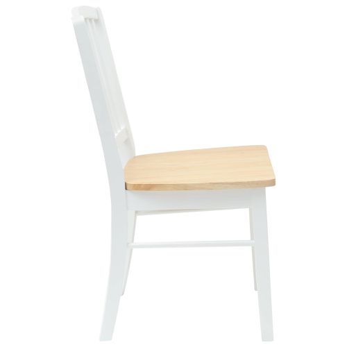 Обедени столове 2 pcs Бяло 50 x 52,5 x 91 см