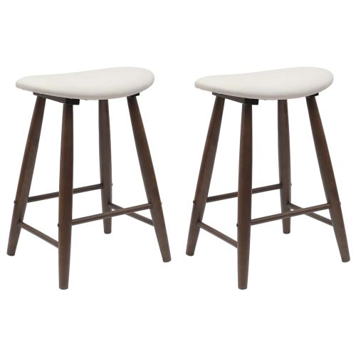 Обедени столове 2 pcs Светло кафяво 46 x 37 x 63 см