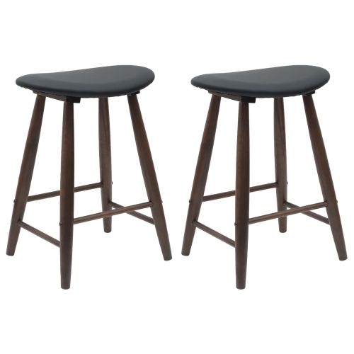 Обедени столове 2 pcs Светло кафяво 46 x 37 x 63 см