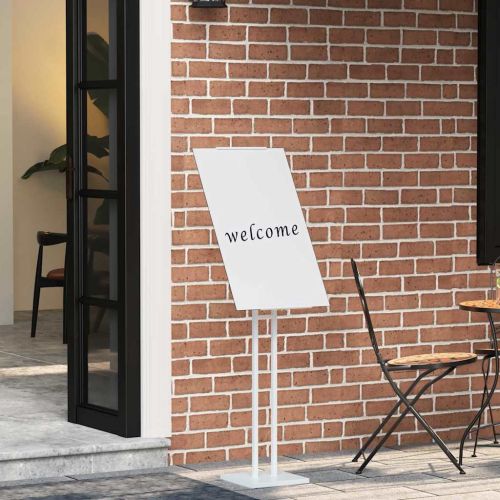 Стендове за търговски прояви Бял 26,5 x 26,5 x 150 см Стомана