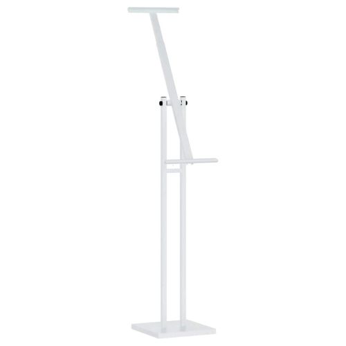 Стендове за търговски прояви Бял 26,5 x 26,5 x 150 см Стомана