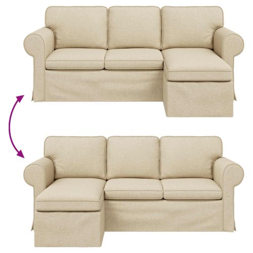 Диван Крем 215 x 138 x 80 см текстил