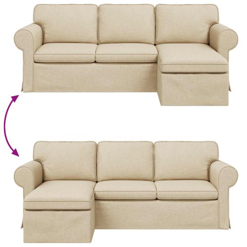 Диван Крем 215 x 138 x 80 см текстил