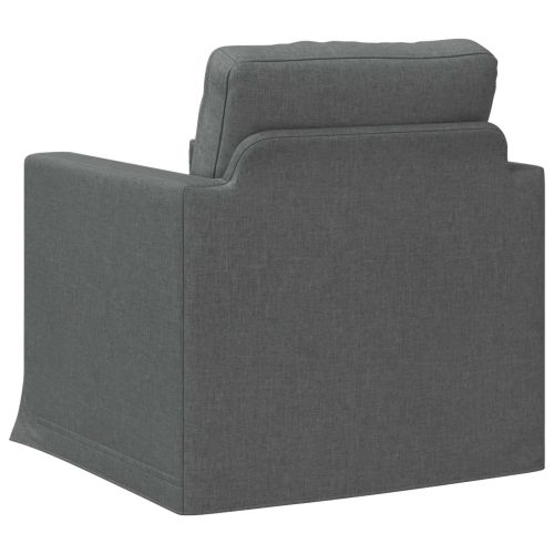 Диван Тъмен сив 78 x 78 x 80 см текстил