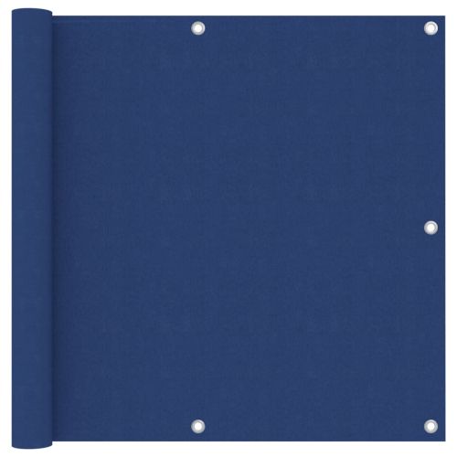 Балконски параван, син, 90x300 см, оксфорд плат