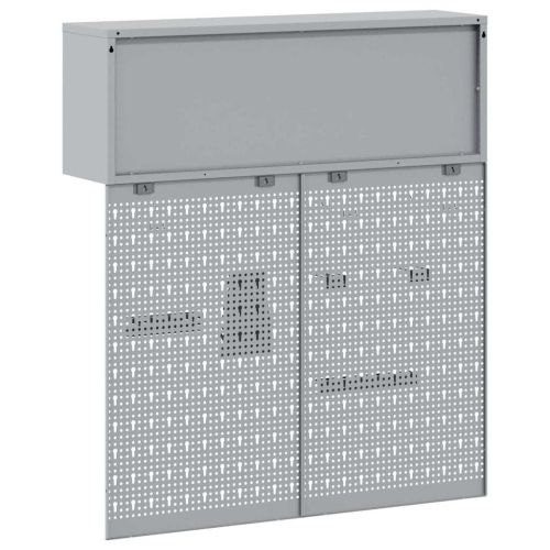 Комплект инструментален шкаф с рафт със съхранение 3 pcs Черно