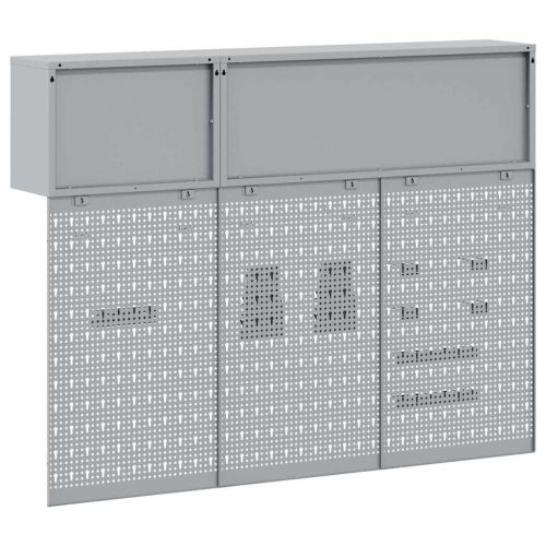Комплект инструментален шкаф с рафт със съхранение 5 pcs Черно