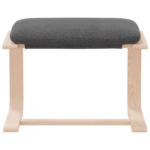 Табуретка, тъмносива, 51x41x40 см, текстил