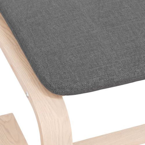 Табуретка, тъмносива, 51x41x40 см, текстил