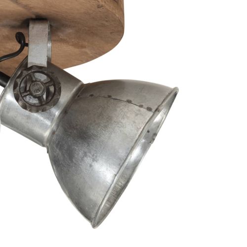 Лампа за таван 25 W, винтидж, сребриста, 50x50x25 см, E27