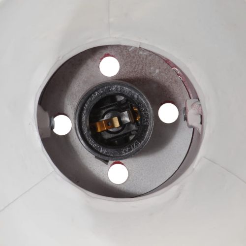 Стенна лампа 25 W състарено червено 96x15x20 см E27