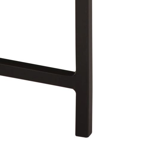 Маса за кафе 35x35x45 см манго масив и желязо