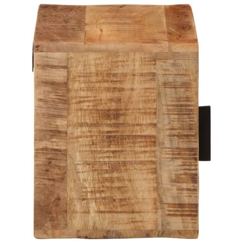 Стенно нощно шкафче 40x30x25 см масивно мангово дърво