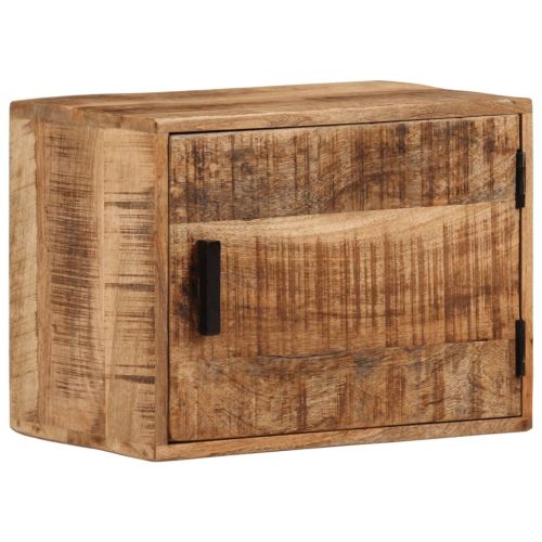 Стенно нощно шкафче 40x30x25 см масивно мангово дърво