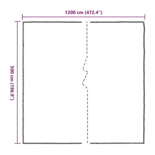 Прозрачен брезент с капси 5x12 m Полиетилен