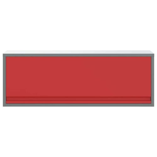 Шкаф за инструменти Червен и сив 100 x 25 x 35 см