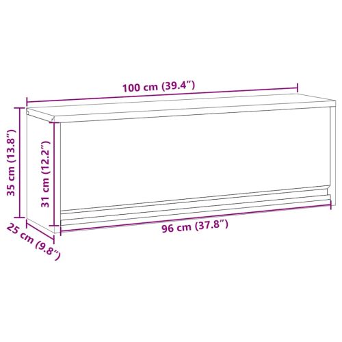 Шкаф за инструменти Червен и сив 100 x 25 x 35 см