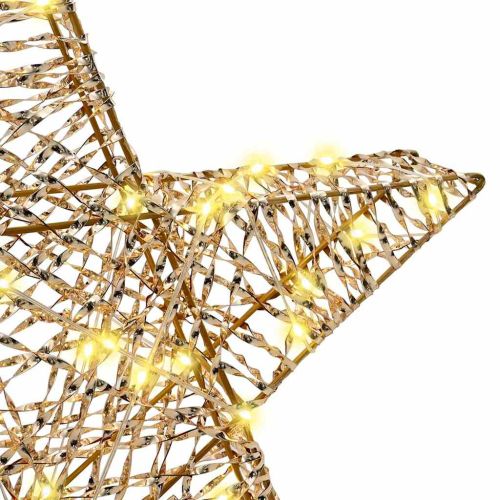 3D звезда с 50 LED светодиода Топло бяло 55 x 52.5 x 9 см PET