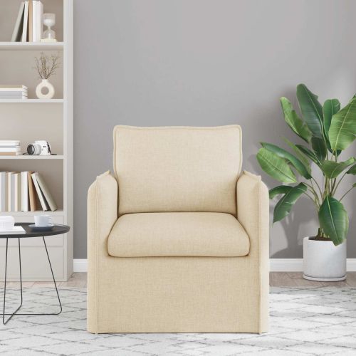 Диван Крем 195 x 82 x 85 см текстил