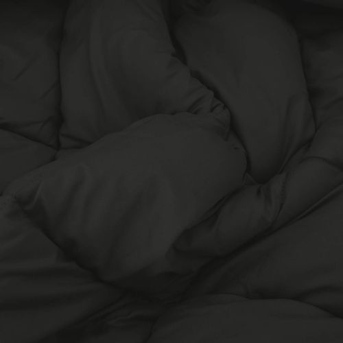 Летен юрган Черно и антрацит 220 x 240 cm Микрофибър